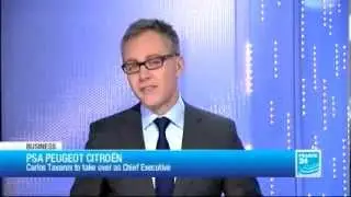 In English - Carlos Tavares - New PSA Peugeot Citro&euml;n CEO - France 24 TV