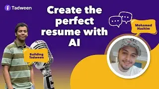 Tadween Demo &ndash; Building Job-Ready applications with AI