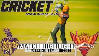 IPL 2020 - 24th Match |  KKR vs SRH Game Play | Cricket 19