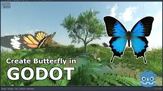 How to create realistic butterfly in Godot
