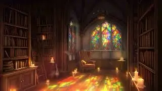 Cozy Book Nook Library Ambience | Gentle Animated Loop - Enchanted Library 1