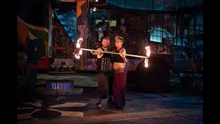 The Rusty Iris Art Bus - Partner Dragonstaff with Wendy and Ayden