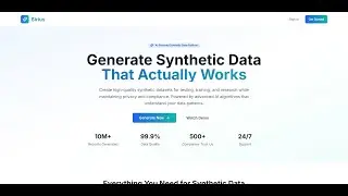 Sirius - AI-Powered Synthetic Data Platform