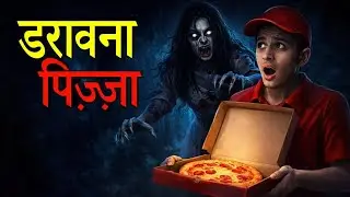 डरावना पिज़्ज़ा | Real Horror Story | Haunted Girls Hostel |  horror animated show