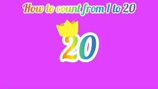 counting numbers || counting from1- 20 || baby song 👶🏻💜