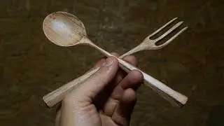 How to make wooden spoons and forks?🪵🍽