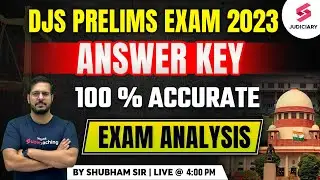 Delhi Judiciary Answer Key 2023 | Delhi Judiciary Exam 2023 Paper Solution | DJS Prelims| #answerkey