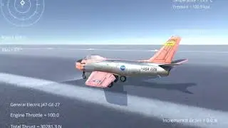 Silantro Unity3d Flight Simulator: F-86 Sabre Weapons Test