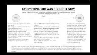 Everything You Want Is Right Now