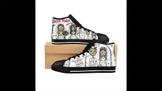 The Midnight Vow | Modern Noir Bridal High-Tops