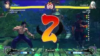 GiPie [Fuerte] vs HEBOLIANSOLDIER [Fei] SSF4 Japanese Online Ranked Matches - TRUE-HD