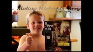 Making McKay a Zipperface Zombie-Halloween 2015