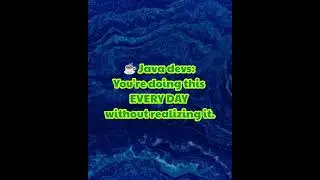 #Java #devs : You're #doing this #EVERY DAY without #realizing it ☕🇮🇳💚🧠