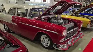 1955 210 Chevrolet hot-rod with 502ci 6-71 supercharger & automatic sold for $66k in Mecum Indy 2025