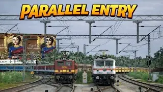 PARALLEL ENTRY INTO KAYANKULAM JUNCTION | INDIAN TRAIN SIMULATOR | VANCHINAD & INTERCITY EXPRESS
