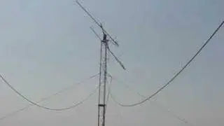 Ham Radio Satellite tracking Antenna with Azimuth Elevation Rotor at VU2NCT