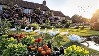 Relaxing Garden Walk 🌿 | Fresh Greens & Peaceful Nature