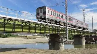 JR四国　予讃線　観音寺駅〜本山駅　財田川橋梁　西日本豪雨被災後の暫定復旧