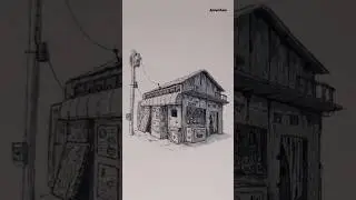 Creepy japanese store sketch! #japaneseart #art #Inkpen #gothic #darkart #drawing #sketch
