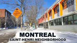 4K Montreal Walk in Saint-Henri Neighborhood *Canada Winter 2021*