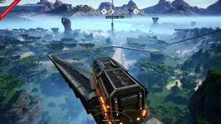 Satisfactory Playing with Train