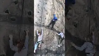 USNWC Lleyton on climbing wall