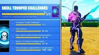 New GHOST PORTAL Backbling FREE in Fortnite! (New SKULL TROOPER Challenges)