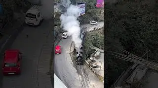 Toy train ll Ghoom Darjeeling ll view from our hotel terrace