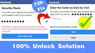 Facebook Security Check Code Problem | We Limit The Number Of Times Problem Solved 2021