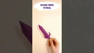 Watch the whole tutorial on my channel #origamiexcalibur #origamisword #paperexalibur #diysword