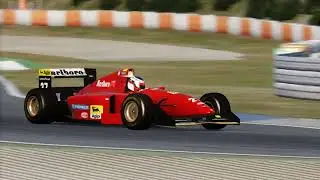 F1 ALESI 1994 BIZARRE THROTTLE TECHNIQUE BY SENNA | FERRARI ESTORIL | TESTING | Assetto Corsa MOD