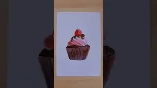Painting realistic Cake #painting #realisticart #paintingcake