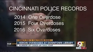 Heroin overdoses increase at Public Library of Cincinnati and Hamilton County
