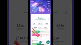 Evolving Shiny Togetic: Pok&eacute;mon Go #shiny #pokemongo