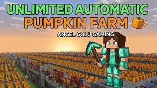 Unlimited Automatic Pumpkin Farm Minecraft 😱 | Angel Golu Gaming 👧🌸 | Easy Redstone Farm