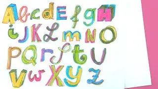 3D Lettering Tutorial - Alphabet lettern