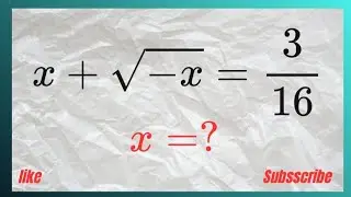 🤔چطور این معادله رادیکالی را با سریع‌ترین و راحت‌ترین روش حل کنیم؟ ⚡💡😱