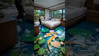 Tranquil Depths | Glass Koi Bedroom by Sarah&rsquo;s Creativity #viral #bedroom  #epoxy