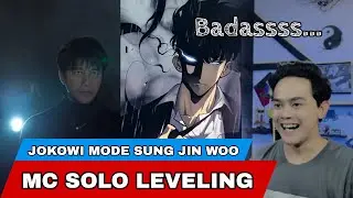 JOKOWI MODE SUNG JIN WOO SOLO LEVELING😭 [Reaction Meme] #reaction #meme #lucu #tiktok