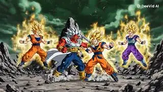 What If Transformed Dabura Fought Gohan, Vegeta, and Goku at the Same Time?