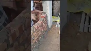 🏠Wall Leveling with Bricks & Cement | Home Making DIY🧱 #shorts