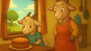 Gracie the Goat Waits for Cake 🎂🐐 | A Sweet Story About Patience and Self-Control | Kids Fable