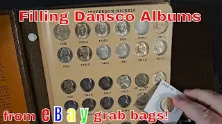 Filling Dansco albums from eBay mystery grab bags. #coinsnobz #coincollecting #mysterybox #dansco