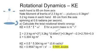 Rotating Platform Angular Momentum Person Moves Masses