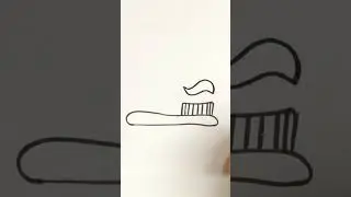 Tooth Brush Drawing for kids #shorts #cryons #toothbrush #dentalcare #artforkids