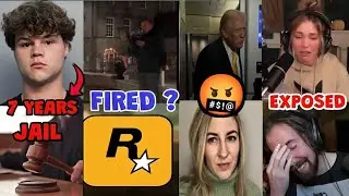 Angry on trump|| rockstar fired employee? Asmongold expose  qt cindrella|| streamer 7 year jail ?