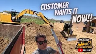 Don't make your problem my problem!! Heavy Equipment working Moving Dirt for the Barn building pad.