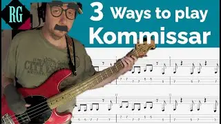 ★ How to really play KOMMISSAR BASS - TABS/Guitar PRO ON SCREEN BASS COVER/LESSON