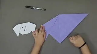 How to Make Origami Dog Face | Easy Paper Craft