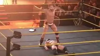 Tye dillinger performs Rock's People Elbow